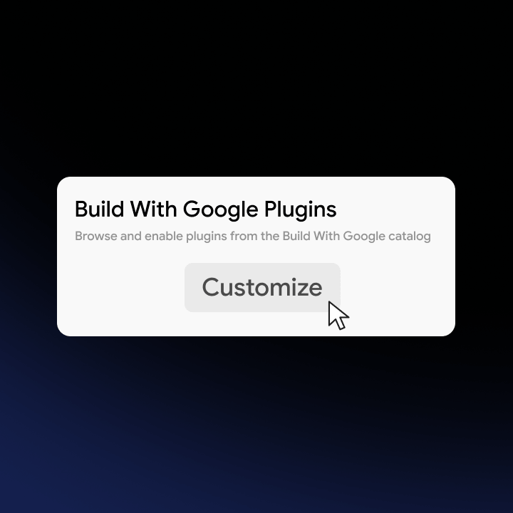 Google 外掛程式中的自訂代理